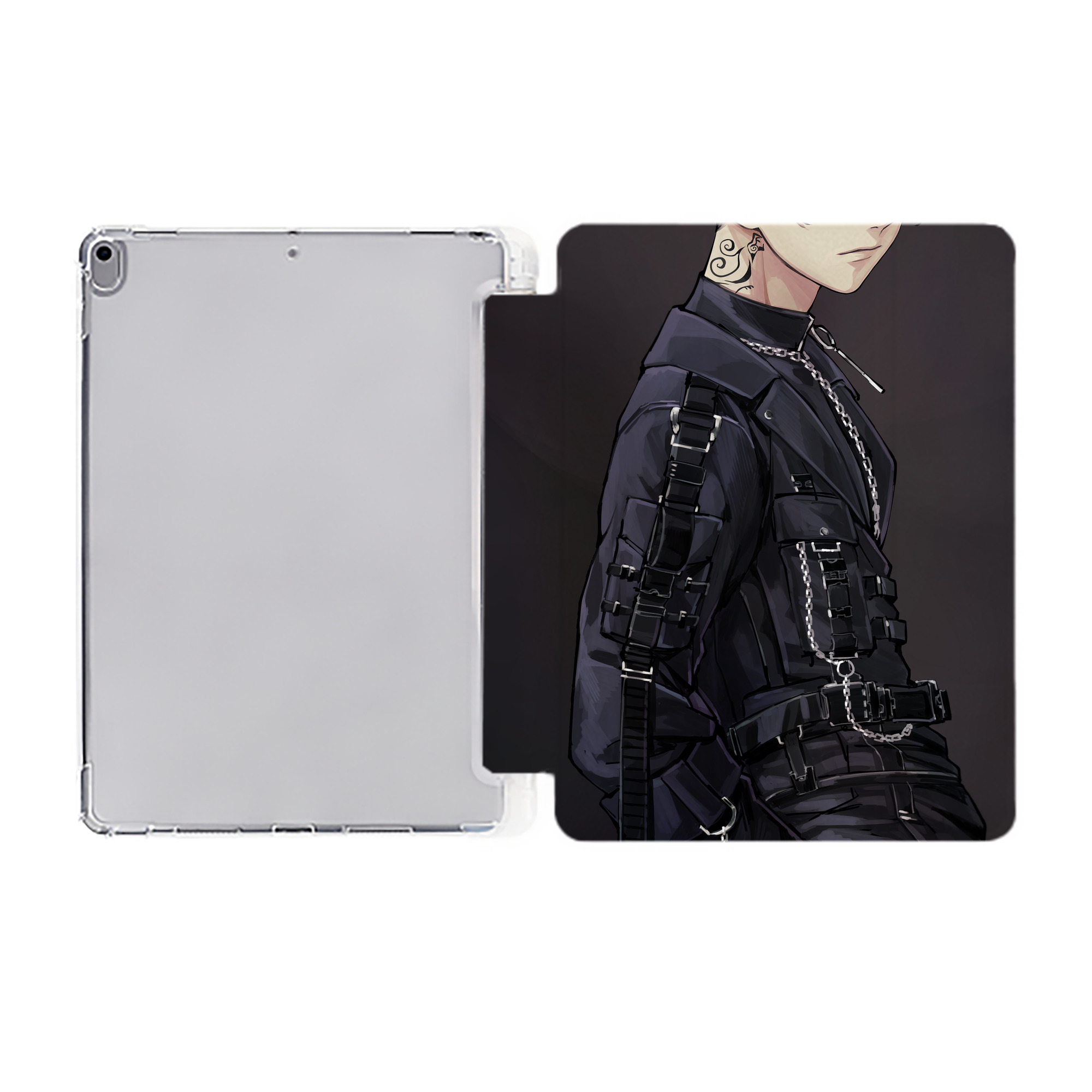 （画像用） 東京リベンジャーズ Tokyo Revengers IPad ケース ペン収納付き 三つ折りスタンド PUレザー×シリコン 対応機種9.5/10.5/10.9インチ